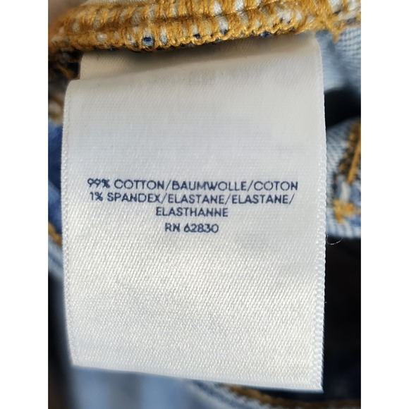 Lands End Jeans Womens Sz 16 Blue Denim High Rise Straight Leg 5 Pocket Stretch - Picture 4 of 9